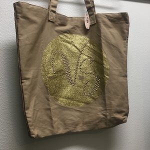 VICTORIA’s SECRET VS dot circle logo SHOPPER TOTE